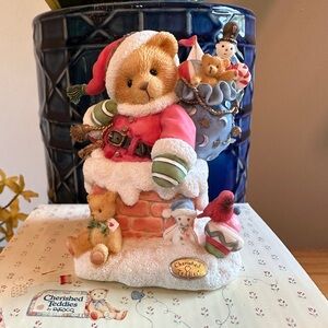 Cherished Teddies Kris “Up on the Rooftop” 1997 Figurine